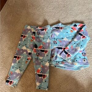 Burton Kids Matching Fleece Base Layer Set, 3T